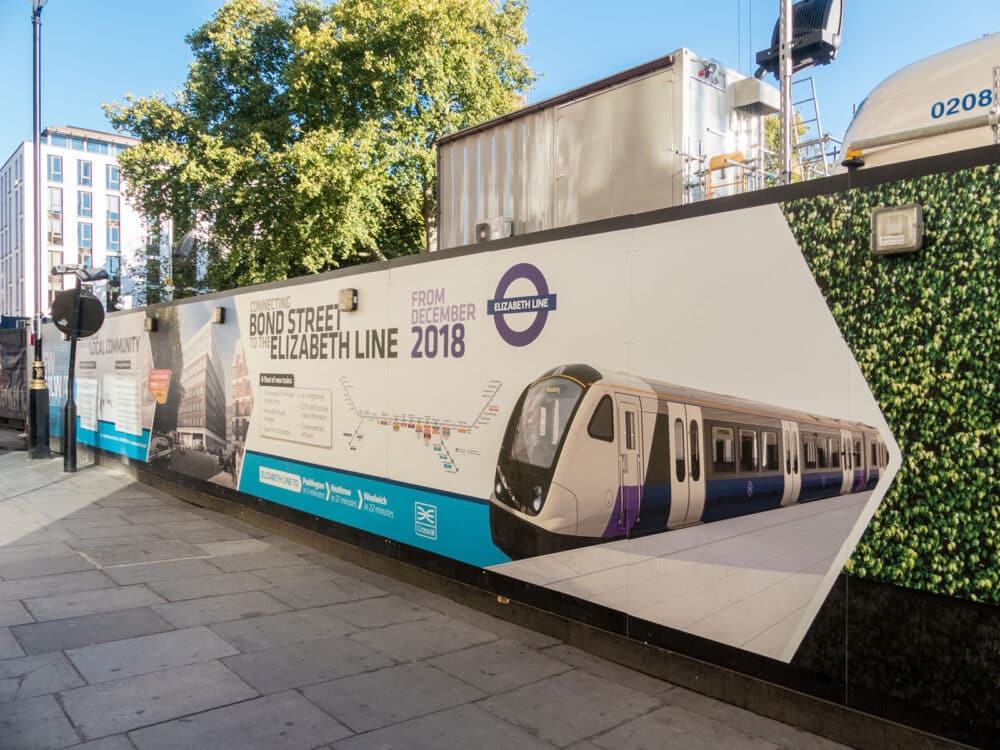 Hoarding panels printed in full colour