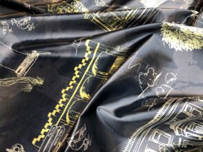 fabric printing on satin