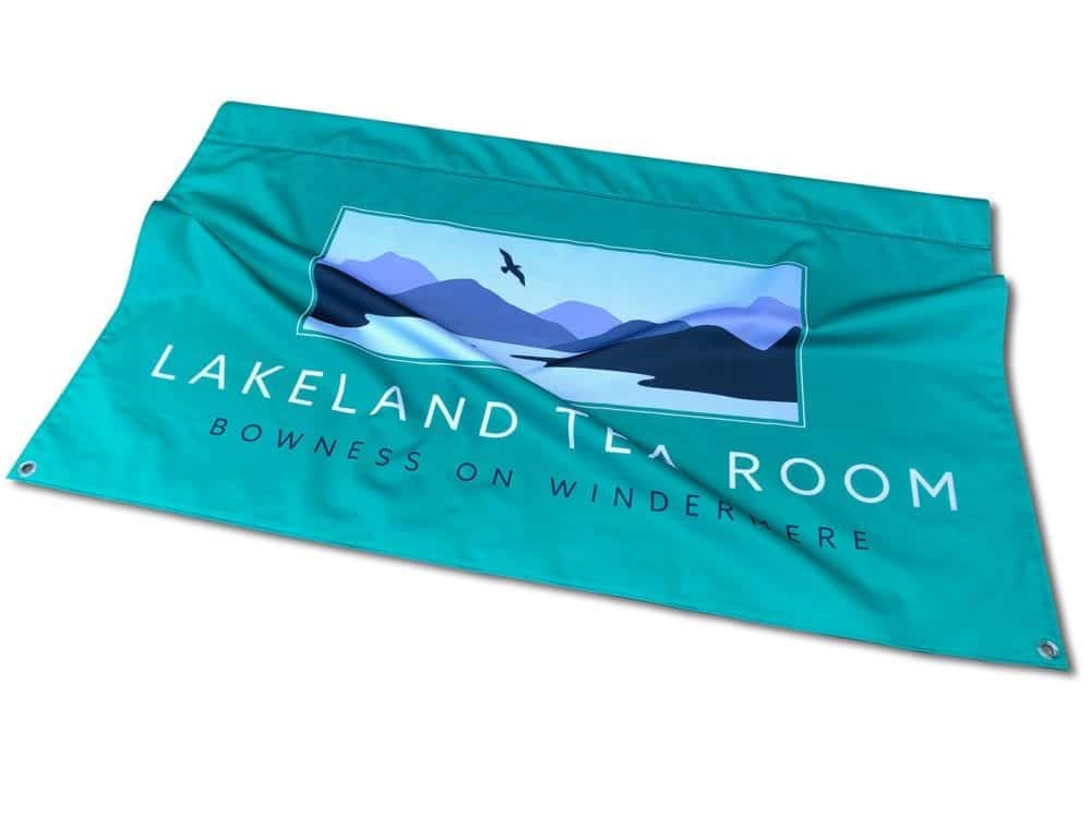 Printed Double side Fabric Cafe Banner