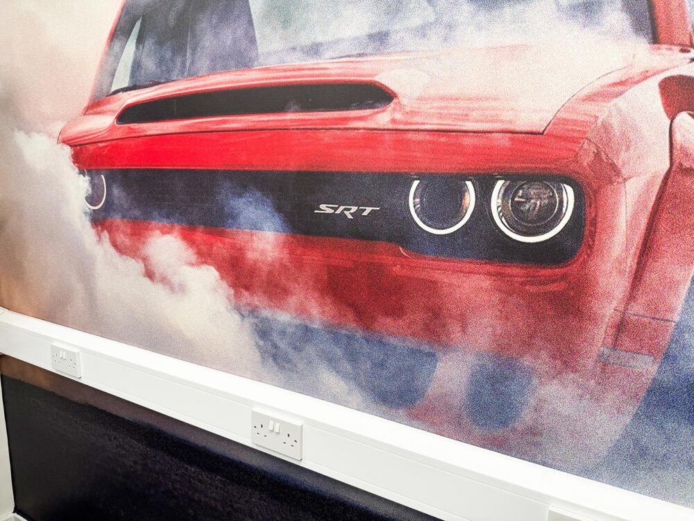 Custom Fabric self adhesive wallcovering