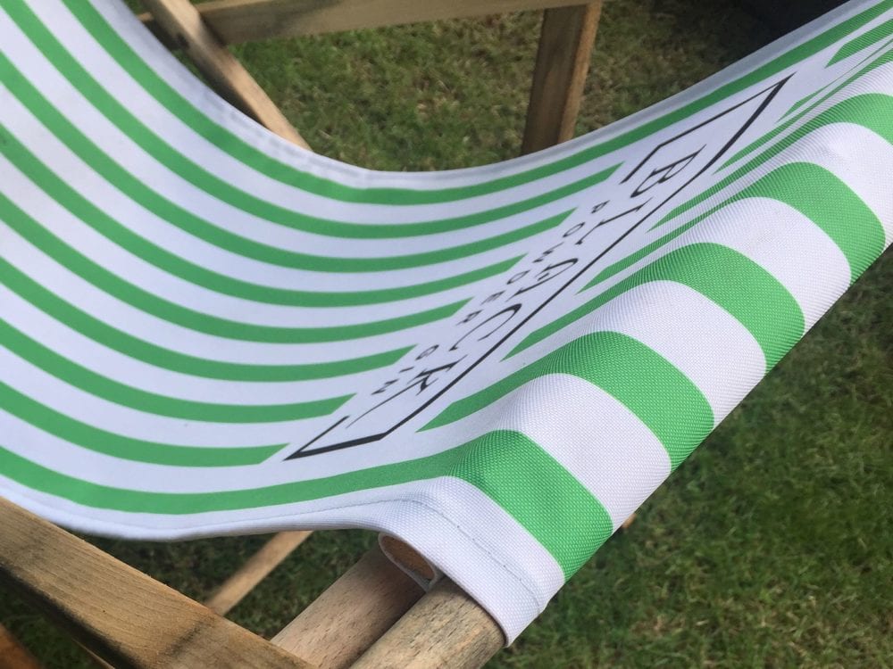 Full colour printed deck chair