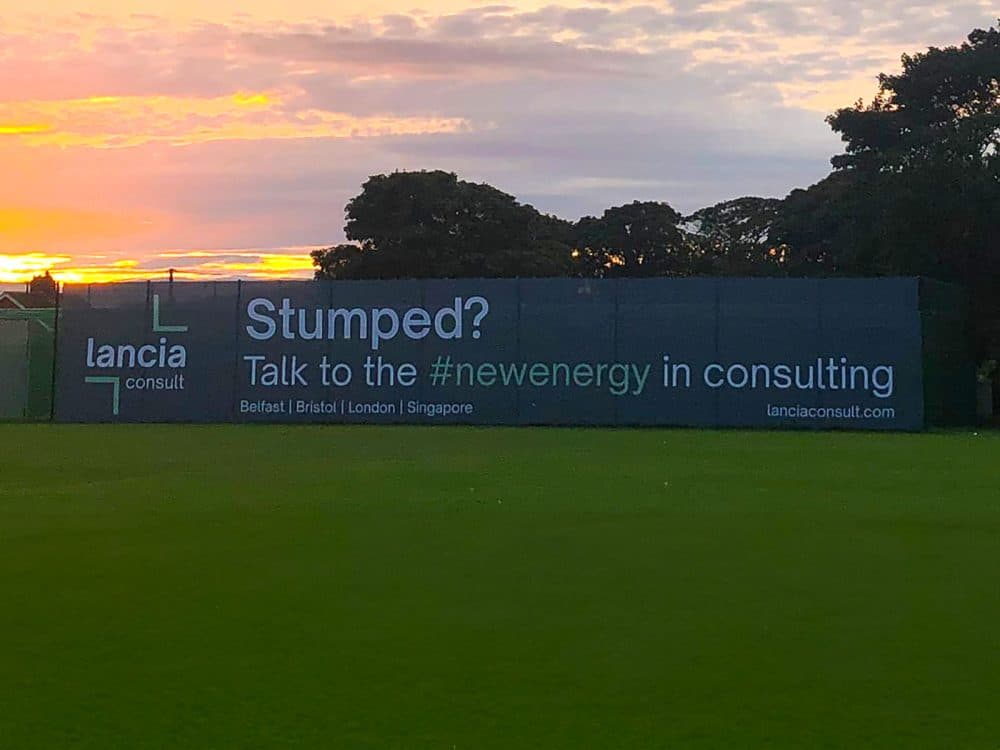 Heavy duty mesh fabric banner printing