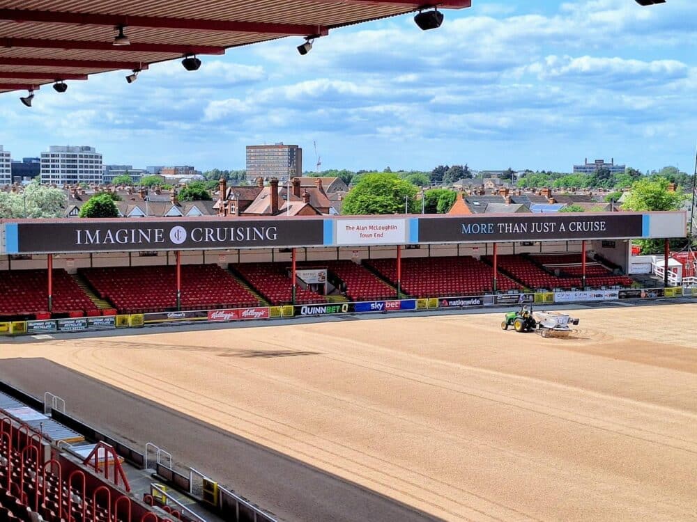 Large printed mesh banners