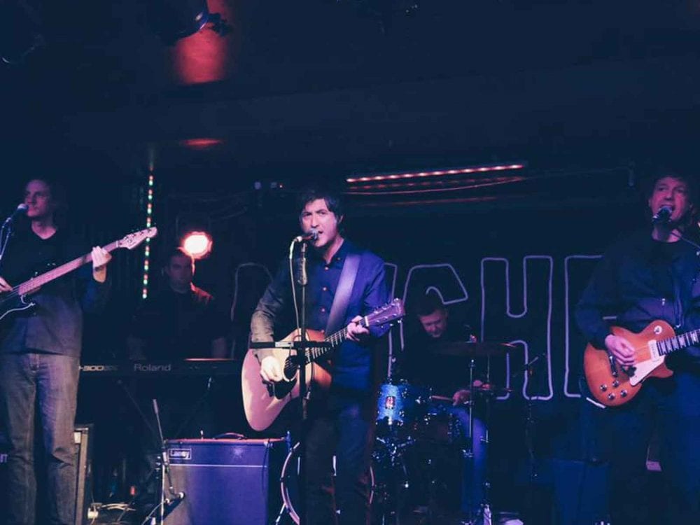 Nearly Noel Gallagher band backdrop