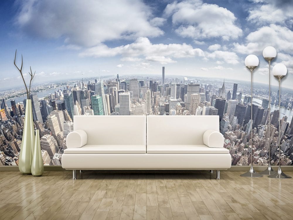 Custom printed wallpaper from my own artwork