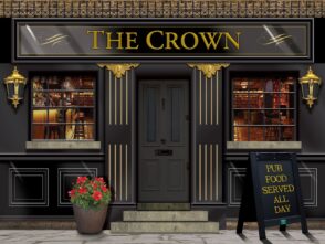 public house dementia friendly wall mural