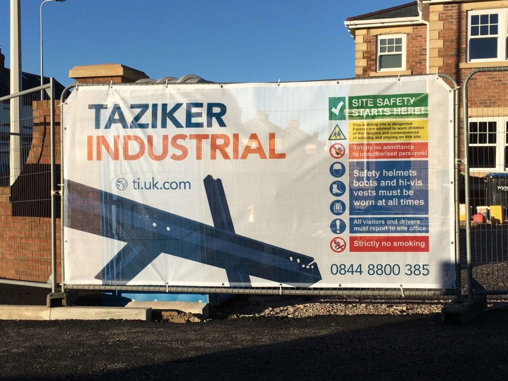 Full colour printed fence cover