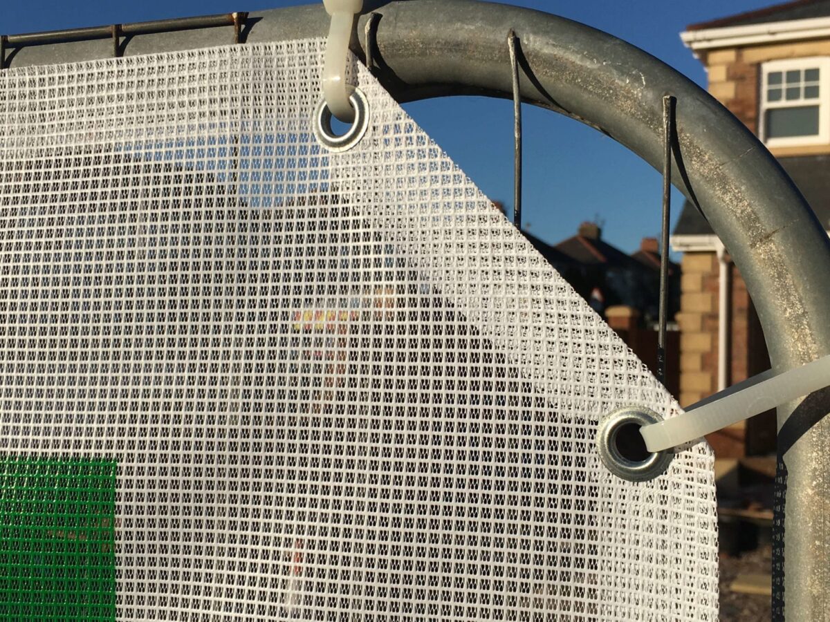 PVC AirMesh Heras Fence Cover