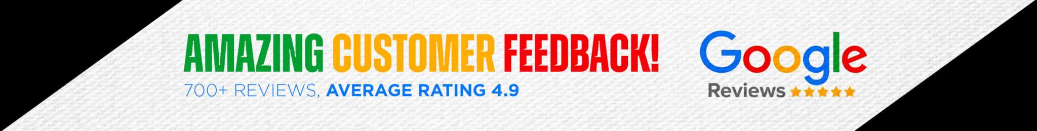 Amazing customer Feedback! 700+ reviews, Average rating 4.9/5