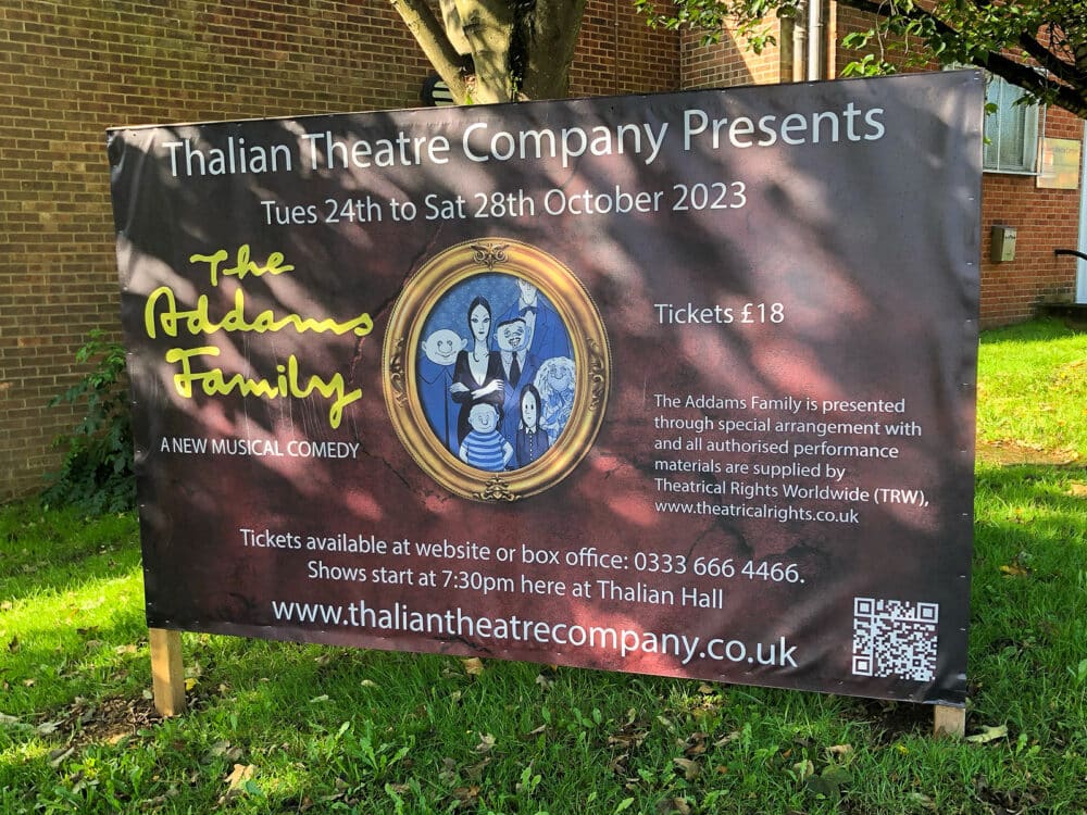 Theatre banner printing